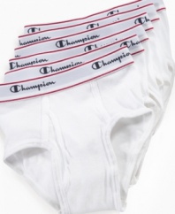 A snug and sporty fit keeps your on-the-go boy supported with these briefs from Champion.