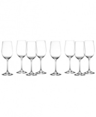 Designed to enjoy any day of the week, Vintage white wine glasses are sleek, timeless and crafted of dishwasher-safe Marquis by Waterford crystal stemware.