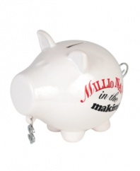 This money-hungry piggy bank from Salt&Pepper is a wise investment (and great gift) for any millionaire in the making. With a dangling silver dollar sign and curlicue tail, from a brand synonymous with fresh, contemporary home design.