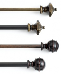 Building off Romantic-era architectural designs, the William and Henry window drapery rods lend beautiful detailing to any window's view. Choose from an array of bronze or gold colorways for regal inspiration anywhere.