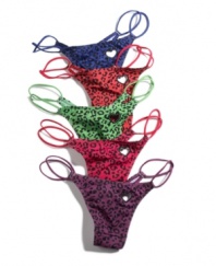 For fierce style in an itty bitty package, get your paws on this cute thong by JT Intimates. Style #26289LTH