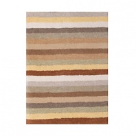 A range of hues, pulled from Mitchell Gold's fabric line, makes the rug suit many settings. Their camouflage ability makes them more pet friendly than most. All cotton backing and edging.