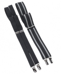 Don't let the clothes wear the man. These Alfani suspenders are a welcome throwback to days of dapper dressing.