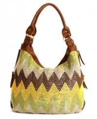 If you zig when they expect you to zag, this high-energy, bold-hued tote from Big Buddha is the purse for you!