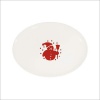 Waechtersbach Holiday George Oval Platter, White with Cherry Snowman