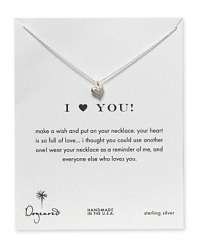 Make a heartfelt statement with this sterling silver necklace from Dogeared. Simple yet striking, this piece is a perfect way to remind someone special that they've got your heart.