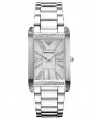 Elegance in its purest form, this Emporio Armani watch is adorned with shimmering diamond accents.