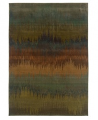 Truly a vibrant tale of color, the Odyssey area rug from Sphinx is cross-woven of 36 different colors which gives its variegated pattern incredible depth and textural interest. Intricately woven of pure polypropylene for exquisite strength and softness.