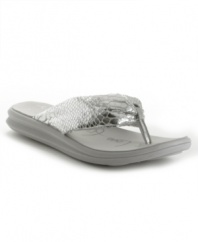 Searching for the ultimate in comfort? Case closed: It doesn't get any better than the Kacy thong sandals by DKNY Active.
