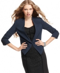 Suit up in Jessica Simpson's structured blazer ... for an office-look, pair it over a fitted sheath.