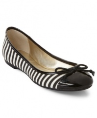 Tommy Hilfiger's Blair flats feature pretty stripes and a cap toe that's topped with a bow. What could be better in a ballet flat?
