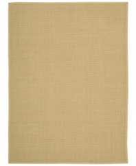 Present versatile fashion to any casual space with the Shetland flatweave area rug from Calvin Klein. Hand woven in India, this Basketweave design is crafted with tightly interwoven braided cable cord yarns for beautiful texture and finished with durable, hand-surged borders of rope-twisted yarns. Completely reversible.