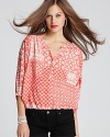 Tap into summer's hippie-chic vibe with this Ella Moss top, emboldened by a global-inspired print.
