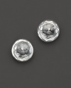 From the Silver collection, stud earring with clear quartz stone. Designed by Ippolita.