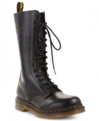 The 1914 W is the definitive Dr. Martens boot. Tall and structured with dramatic lacing up the vamp--it's the real deal.