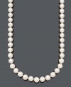 Polish your look. Belle de Mer's sophisticated strand features large, A+ cultured freshwater pearls (11-13 mm) and a 14k gold clasp. Approximate length: 22 inches.