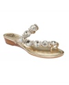Dazzling and bejeweled. Vince Camuto's Imanal sandals will add tons of shine to your summer.