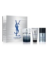 A sensual man who revels in his freedom and whose charisma and charm are contagious. A fragrance full of freshness and contrasting spice leaves a trail of masculine sensuality. Fresh notes of Basil and Violet Leaf accompanied with notes of Pink Pepper and Nutmeg. The L'HOMME LIBRE Yves Saint Laurent Father's Day Gift Set contains a 3.3 oz. Eau de Toilette Spray, a 2.6 oz. Deodorant Stick and 1.7 oz.