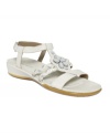 Totally cute. The Easy Spirt Hottie flat sandals feature jewel detailing on the vamp and a comfortable wedge heel.