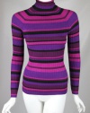 INC International Concepts Womens Petite Berry Striped Sweater XS