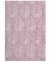 A soothing leaf design is carved into lush lavender, evoking modest and elegant style in this area rug from Nourison. Hand tufted of long polyester fibers for added strength and softness, the Contour area rug creates an ideal accent for any modern room. (Clearance)