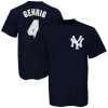 MLB Majestic New York Yankees #4 Lou Gehrig Youth Navy Blue Cooperstown Player T-shirt
