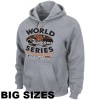MLB Majestic San Francisco Giants 2012 MLB World Series Champions Clubhouse Locker Room Big Sizes Pullover Hoodie - Gray