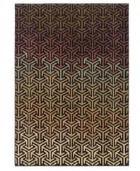 In striking, linked geometry, the Palermo area rug creates a captivating, luxurious color palette from black to tan. Woven of durable, long nylon fibers that also offer a soft hand, it serves to enliven any space with sheer modern style.