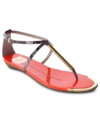 Take aim toward the ultimate warm weather sandal! The Archer flat sandals from DV by Dolce Vita bring shining details for seasonal appeal.