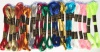New Threadsrus 24 Skeins of High Quality 100% Cotton Metallic Thread for Hand Embroidery - Assorted Colors