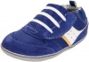 Robeez Mini Shoez Speedy Petey Pre-Walker (Infant/Toddler),Blue,3-6 Months (2 M US Infant)