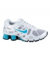 These turbo shox sneakers from Nike are for the runner who wants to make a bold statement whether on the run, practice field or in the classroom without sacrificing comfort and performance. (Clearance)