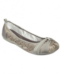 Sparkly with ribbon detail. The Sophie flats by DKNY Active will be your new obsession.
