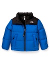 The signature quilted jacket with stand collar and contrast yoke and placket from The North Face®.