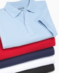 Every little boy needs a classic shirt for the summer and Izod delivers with a variety of crisp pique polos in great colors.