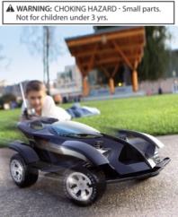 Perfect for the future NASCAR pro and fearless stunt devil alike, the Vengeance RC Car from Blue Hat Toy Company delivers fast-racing action and maximum performance just like the real thing. Fully equipped with super-grip knobby tires, a full-function radio control stick, rechargeable battery and 12V battery charger.