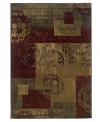 A sophisticated, stenciled motif commingles with a variegated pattern, imparting a one-of-a-kind, heirloom feel. Woven from super soft polypropylene for superior stain resistance and durability, this magnificent area rug from Sphinx will maintain its lush texture and rich coloration for years to come. (Clearance)