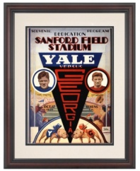 The Bulldogs went nose to nose in 1929 and this restored cover art from that day's football program is a fantastic souvenir from the historic rivalry. George dedicated their new stadium and shut out Yale in one fell swoop.