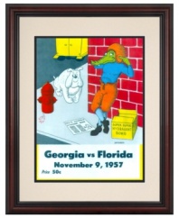 The Florida Gators dropped the bomb – of the super-duper hydragent variety – on the Georgia Bulldogs on and off the field during the 1957 football season, as seem in this restored cover art from that year's matchup. The final score? 22-0.