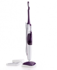 Ready to get to the root of dirt, this steam mop uses adjustable steam controls and 3 levels of vapor intensity to create a whole new level of clean. Heats up in a matter of seconds and requires no chemicals to provide a dusting, mopping or scrubbing approach that tackle all the floors in your home. 1-year warranty. Model SSM-3618.
