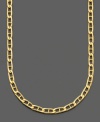 Pure & simple, this beautiful marine link necklace is crafted in 14k gold. Approximate length: 18 inches.