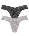Add a little sparkle to your intimates wardrobe with metallic original rise thong from Hanky Panky.
