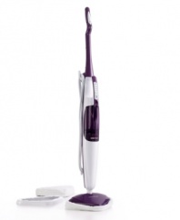 Ready to get to the root of dirt, this vibrating steam mop uses adjustable steam controls and 3 levels of vapor intensity to create a whole new level of clean and penetrate through layers of built-up grime. Heats up in a matter of seconds and requires no chemicals to provide a dusting, mopping or scrubbing approach that tackle all the floors in your home. 1-year warranty. Model SSM-4618.