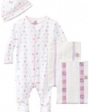 Noa Lily Baby-Girls Newborn Small Gift Basket Set, Pink, 6 Months