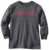 Hurley Boys 2-7 Core Long Sleeve Logo Knit Shirt