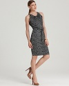 A playful print adorns this BOSS Black dress for a style that infuses your daily dress code with lighthearted spirit.