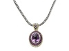 4.30 cttw Amethyst Sterling Silver Necklace by Effy Collection