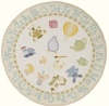 Area Rug 5x5 Round Kids Pale Yellow Color - Momeni Lil Mo Classic Rug from RugPal