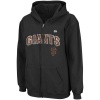 MLB Majestic San Francisco Giants Youth High and Tight Full Zip Hoodie - Black