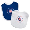 Baby Fanatic 2 Count Team Color Bibs, Chicago Cubs